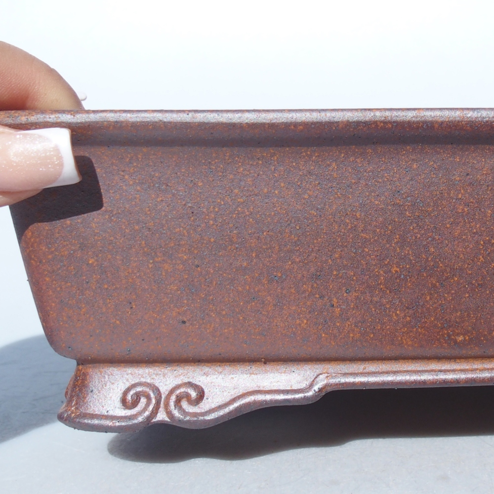 Miska 21 x 17 x 7 cm brązowa