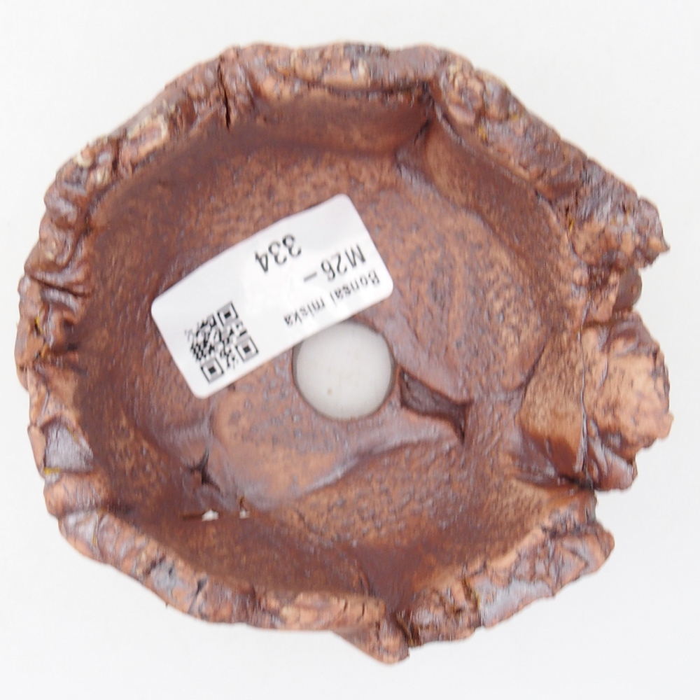 Muszla ceramiczna 9,5 x 8,5 x 5,5 cm, kolor brązowy