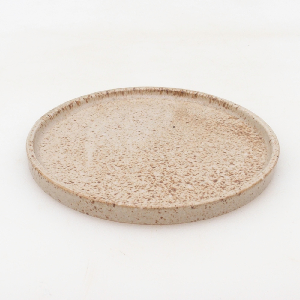 Bonsai bowl round D6-L - 13,5 x 13,5 x 1 cm - beżowy