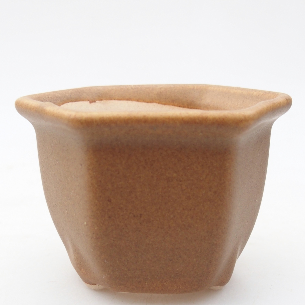 Mini miska do bonsai 7,5 x 6,5 x 5 cm, brązowa