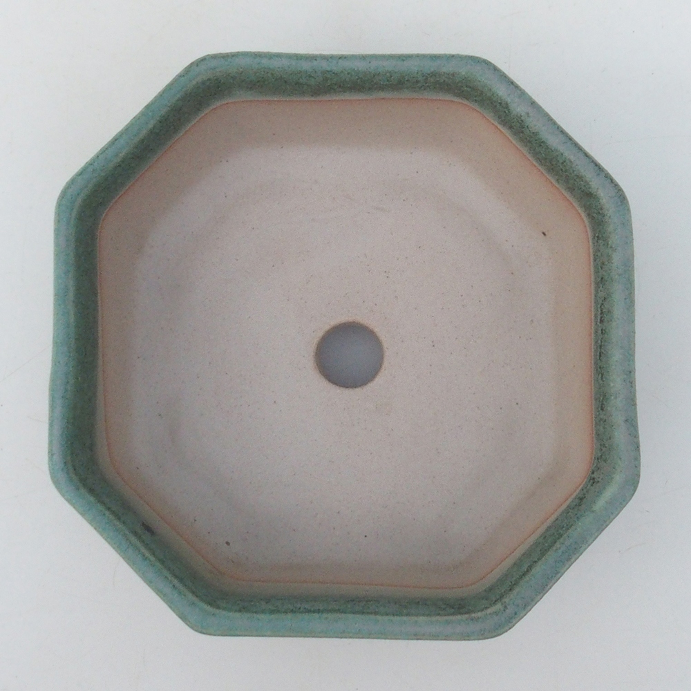 Bonsai bowl H13 - 12,5 x 12,5 x 4,5 cm. - zielony