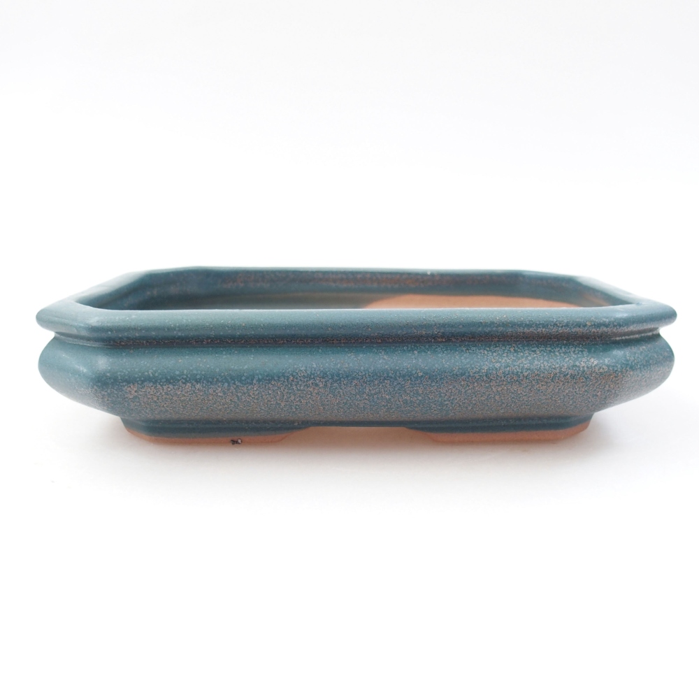 Ceramiczna miska bonsai 18,5 x 13,5 x 4 cm, kolor niebieski