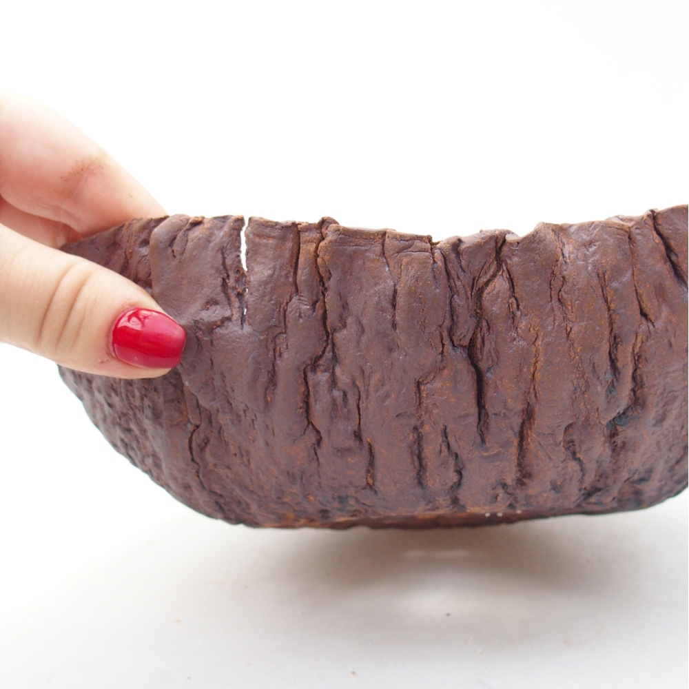 Ceramiczna muszla 20 x 19 x 6,5 cm, kolor brązowy