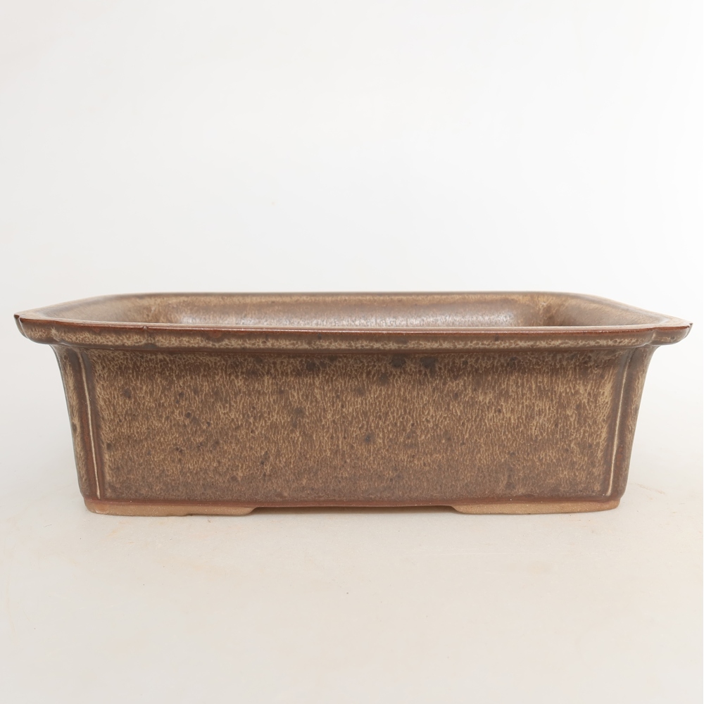 Miska ceramiczna  20 x 15,5 x 5,5 cm, kolor brązowy