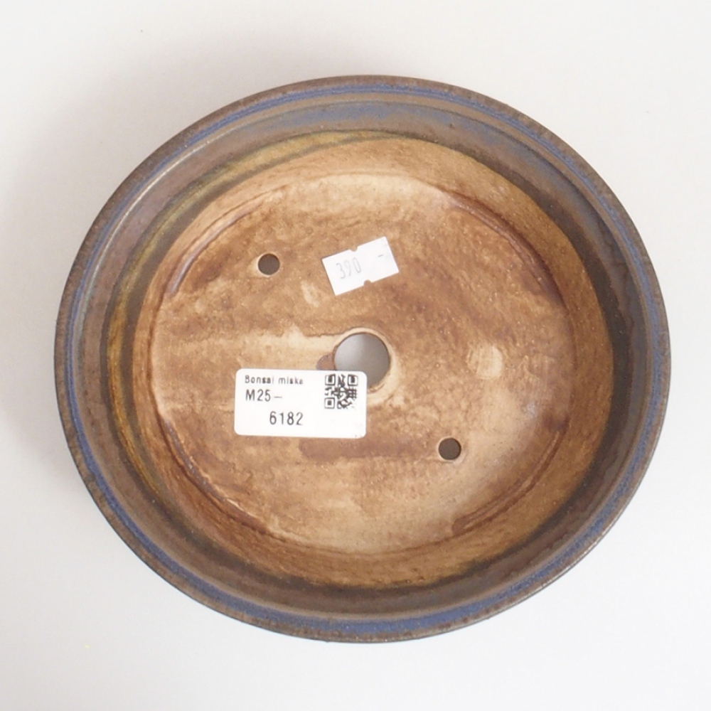 Ceramiczna miska do bonsai 17 x 15,5 x 4,5 cm, kolor niebieski