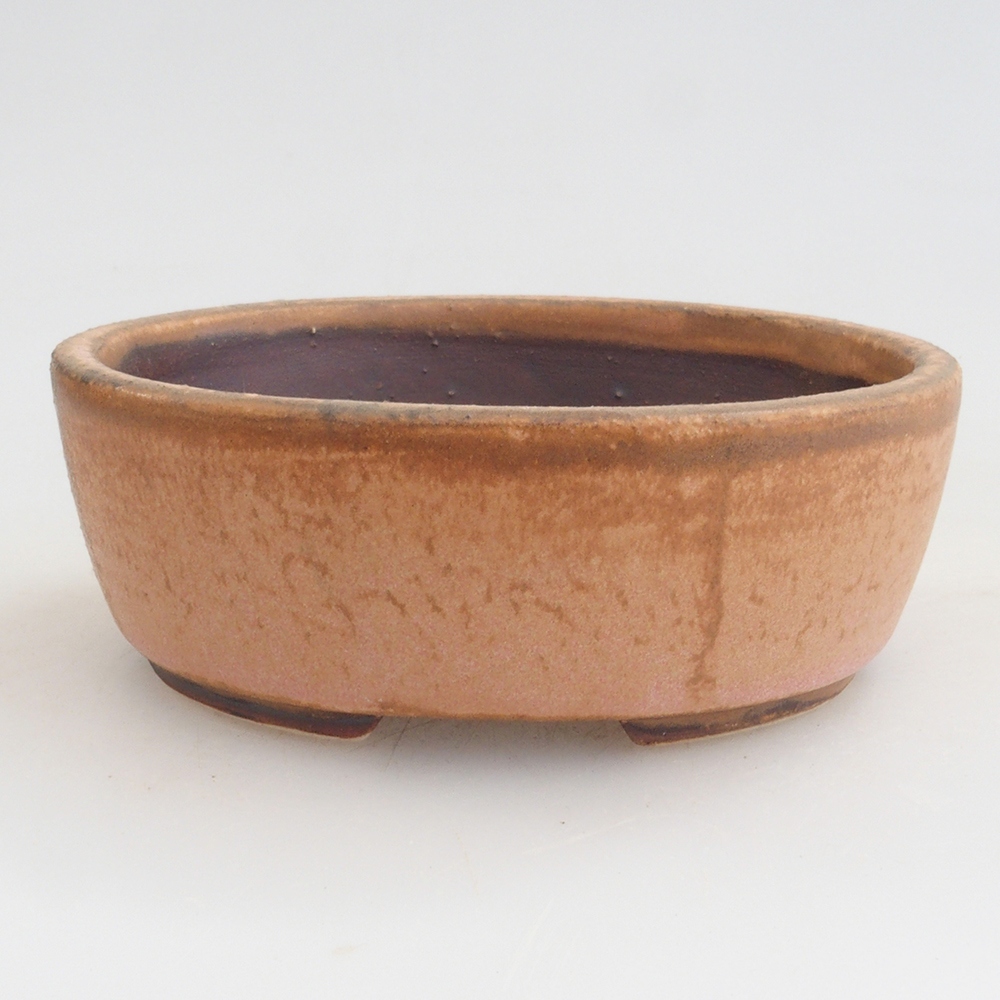 Ceramiczna miska do bonsai 9,5 x 8 x 3 cm, kolor różowy
