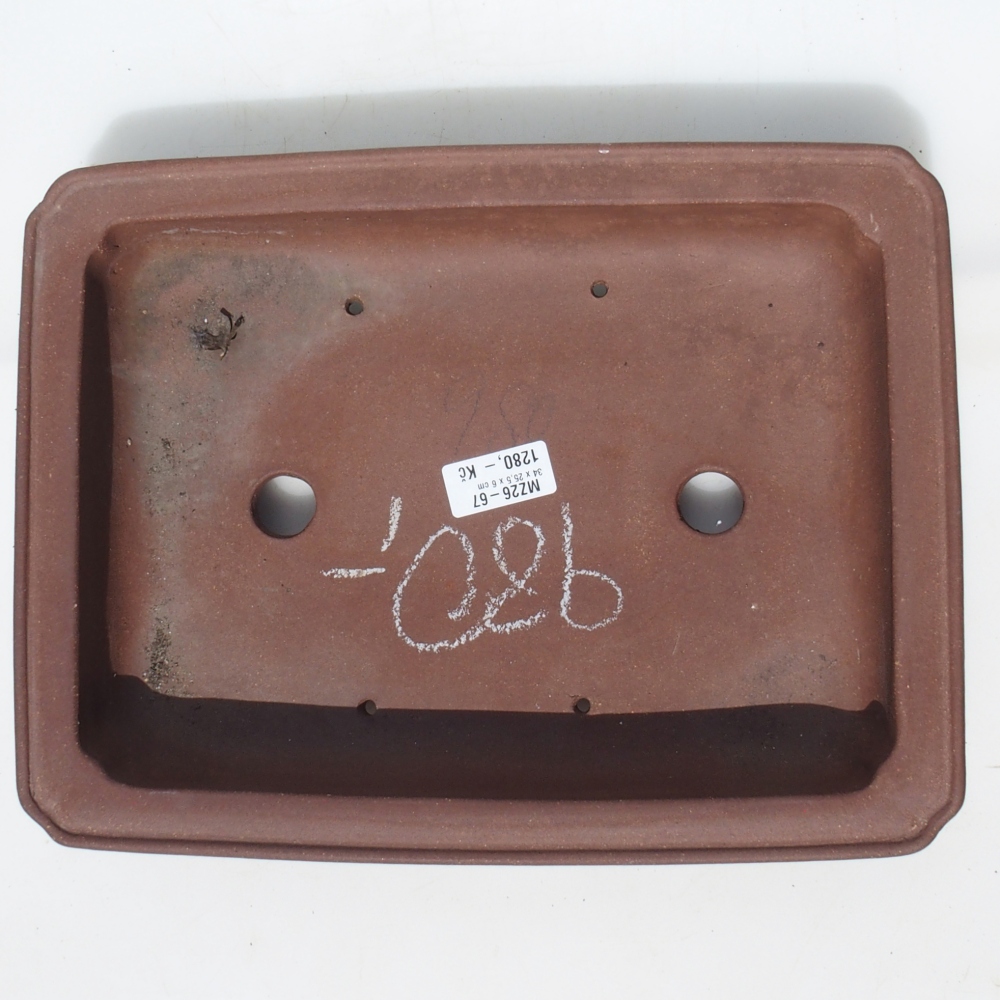 Misa do bonsai 34 x 25,5 x 6 cm - brązowa