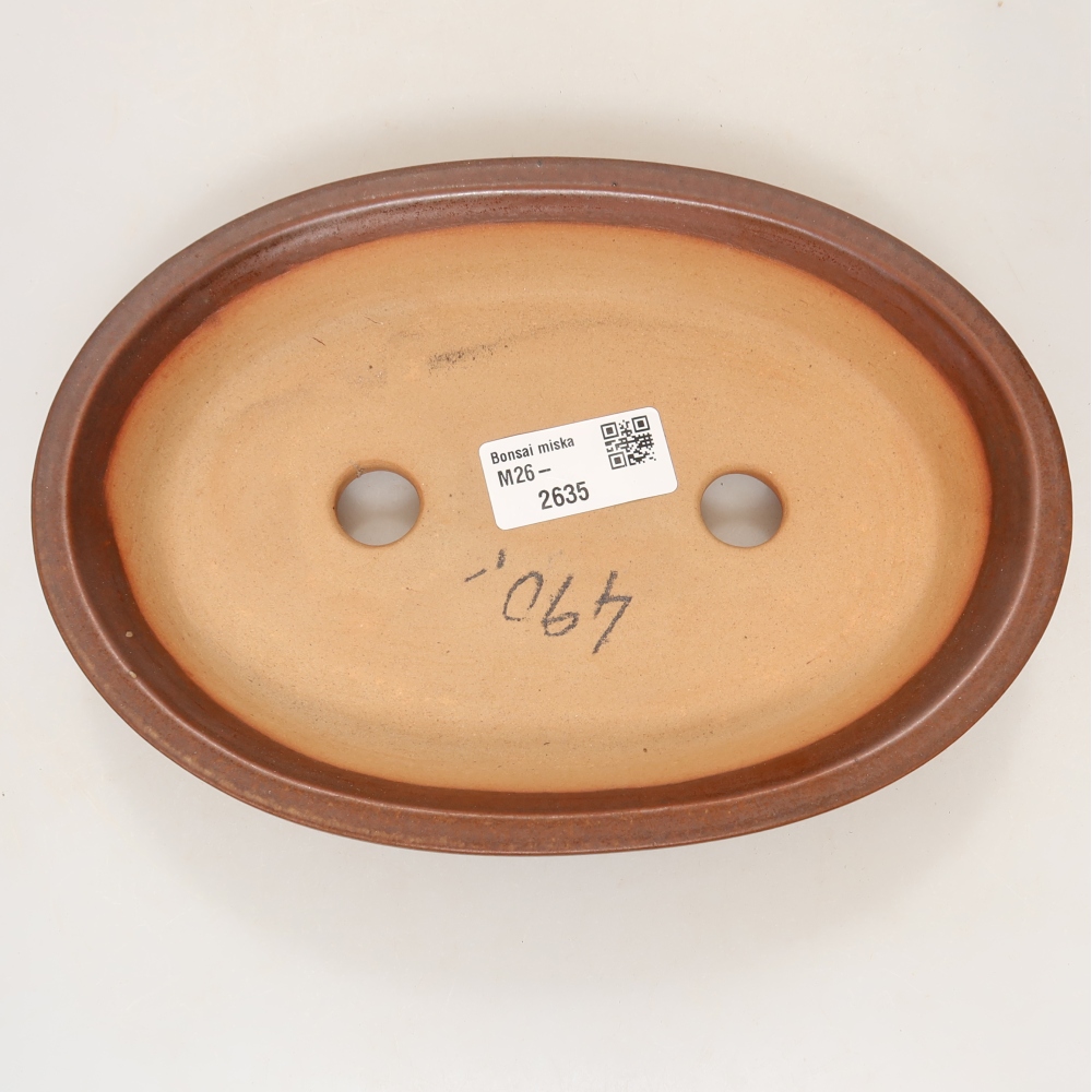 Miska ceramiczna  21 x 15 x 4 cm, kolor brązowy