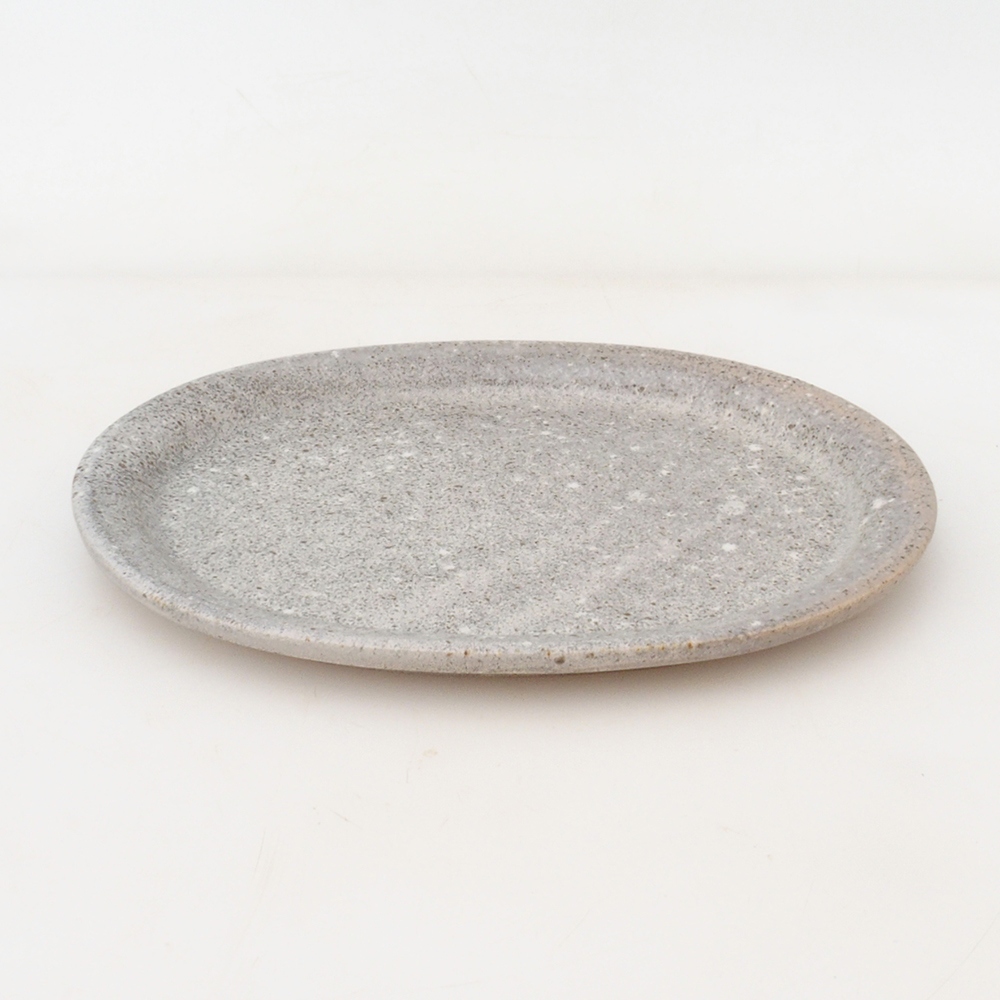 Bonsai bowl owalny S - 20 x 16,5 x 1,5 cm - beżowy