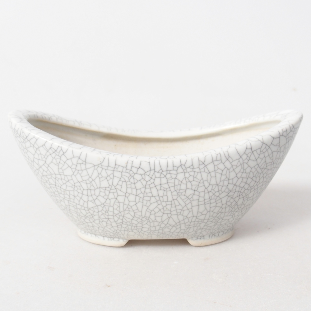 Ceramiczna miska do bonsai 12,5 x 6,5 x 5,5 cm, kolor raku