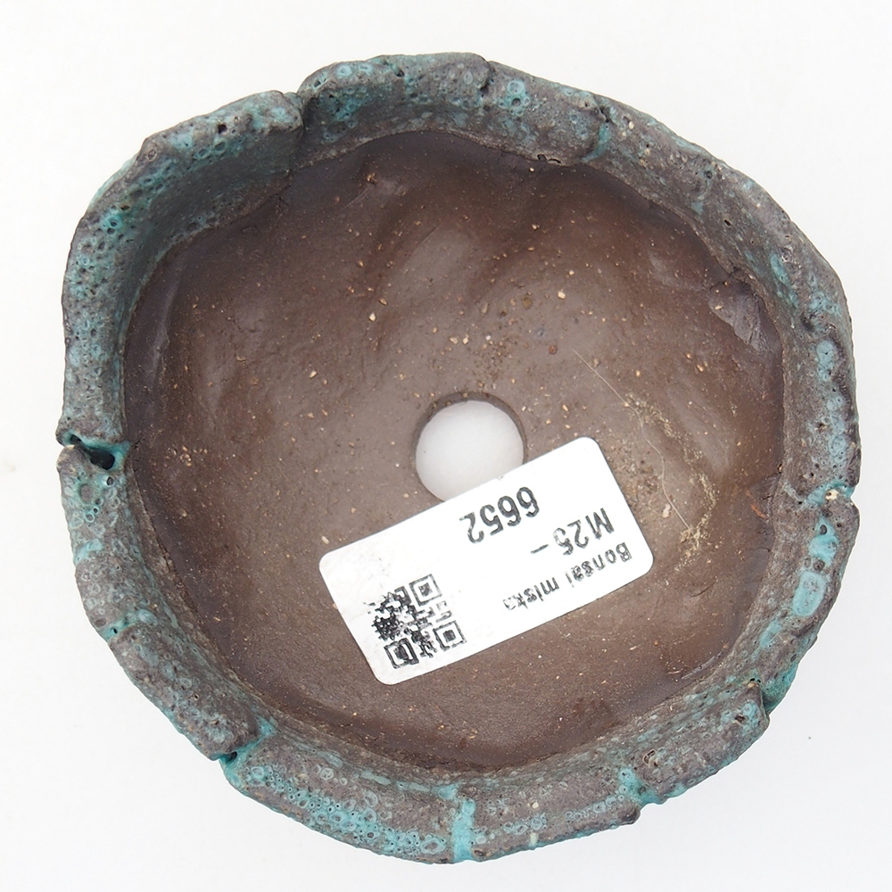 Ceramiczna muszla 9 x 9 x 5 cm, kolor niebieski