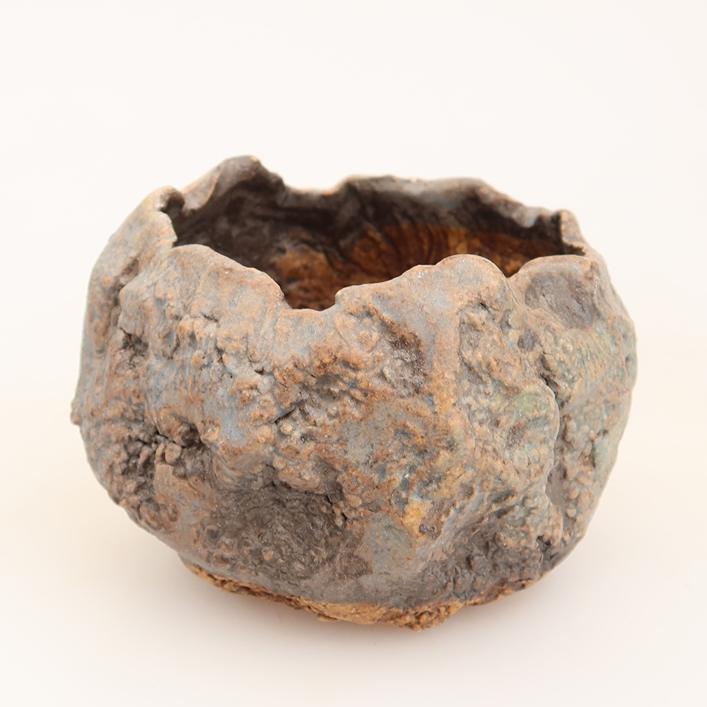 Ceramiczna skorupka  5,5 x 5,5 x 6 cm, kolor niebieski
