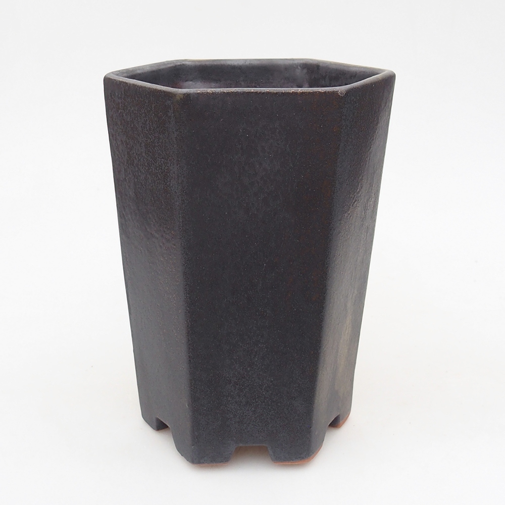 Ceramiczna miska na bonsai 13 x 11,5 x 17 cm, zielono-szara