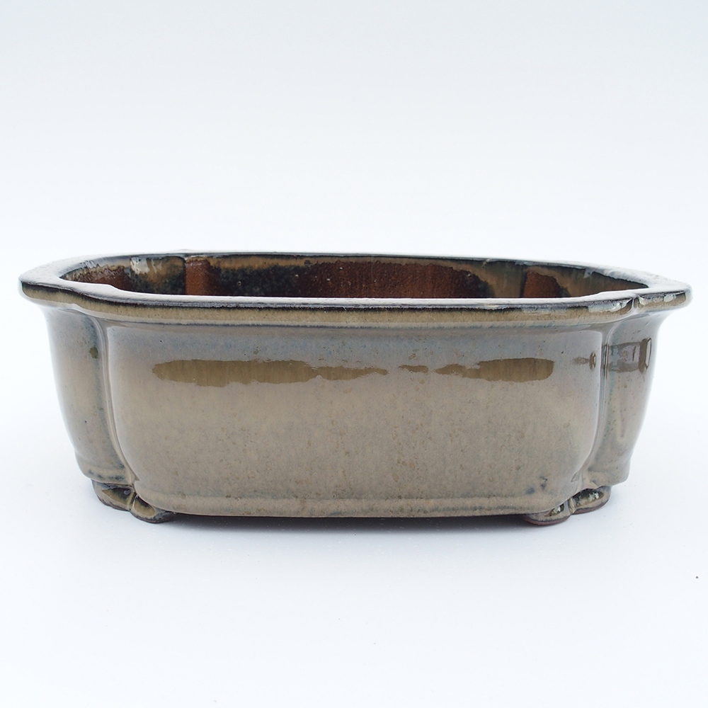 Miska 32 x 26 x 10,5 cm szaro-beżowa