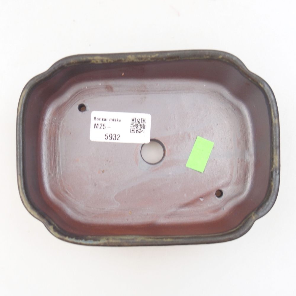 Ceramiczna miska bonsai 16 x 12 x 4,5 cm, kolor brązowy