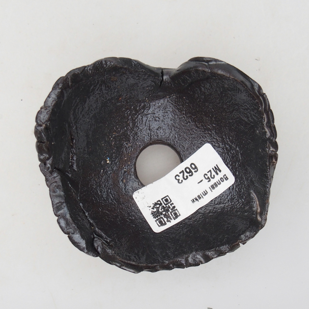 Ceramiczna muszla 8,5 x 8 x 5 cm, kolor czarny