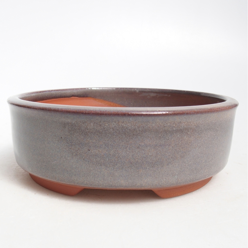 Ceramiczna miska do bonsai 15 x 15 x 5 cm, szara