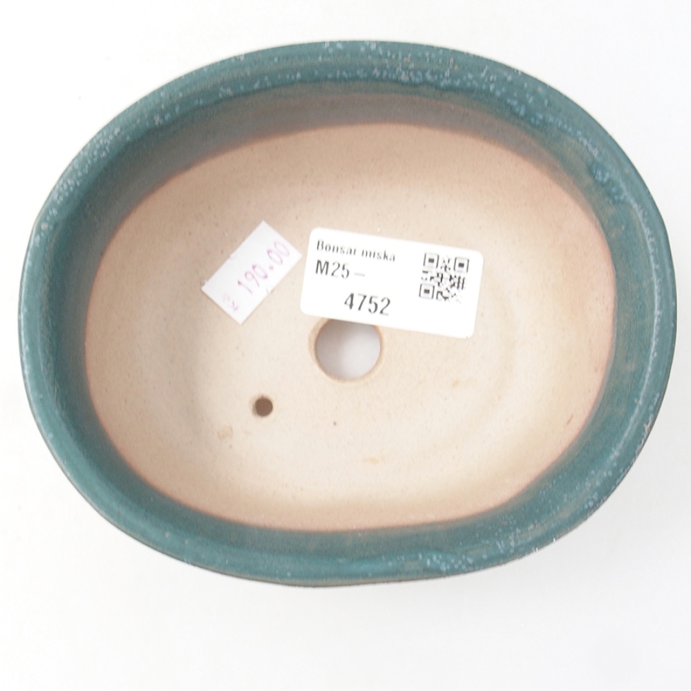 Ceramiczna miska bonsai 12 x 10 x 5,5 cm, kolor niebieski