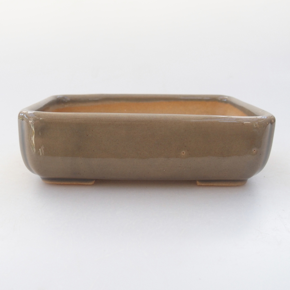 Ceramiczna miska na bonsai 11,5 x 9 x 3,5 cm, szara