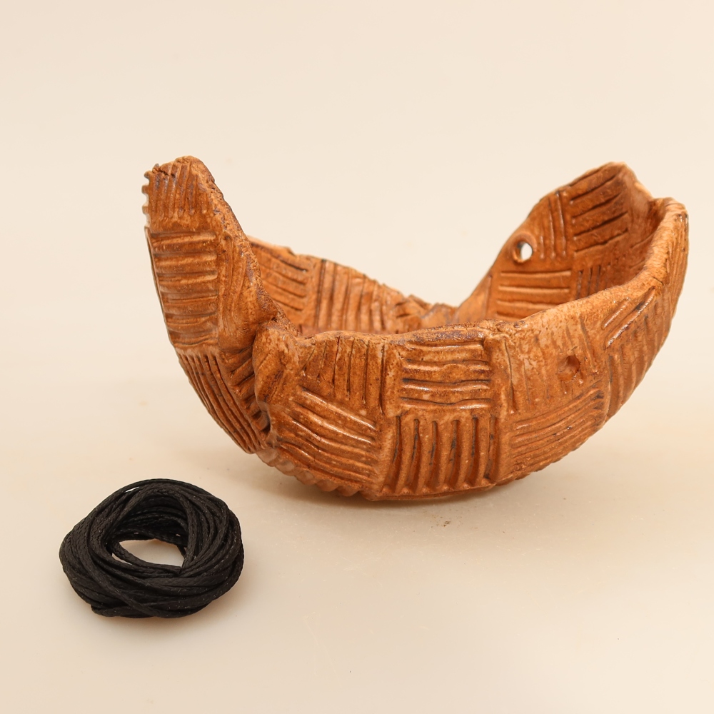 Ceramiczna skorupa do kokedamy 12 x 12 x 8 cm, kolor różowy