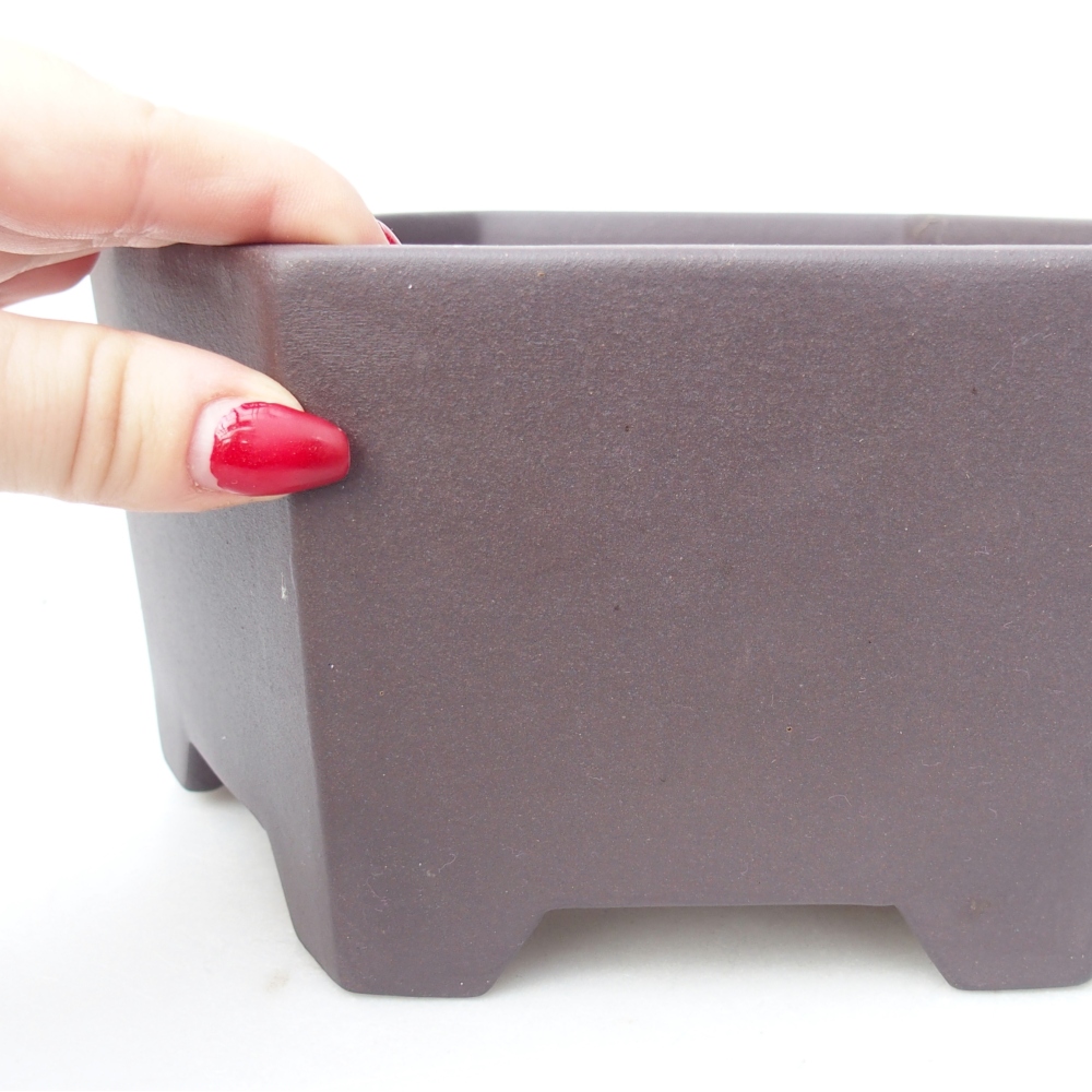 Miska 21 x 18,5 x 10 cm brązowa