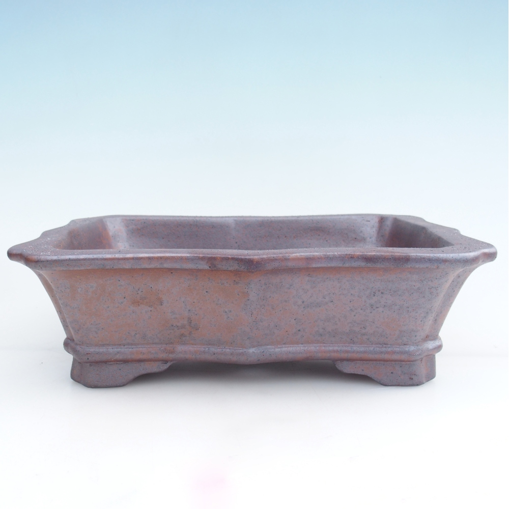 Ceramiczna miska bonsai 27,5 x 19 x 8 cm, kolor metaliczny