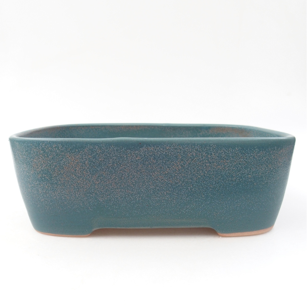 Ceramiczna miska bonsai 23 x 18 x 7,5 cm, kolor niebieski