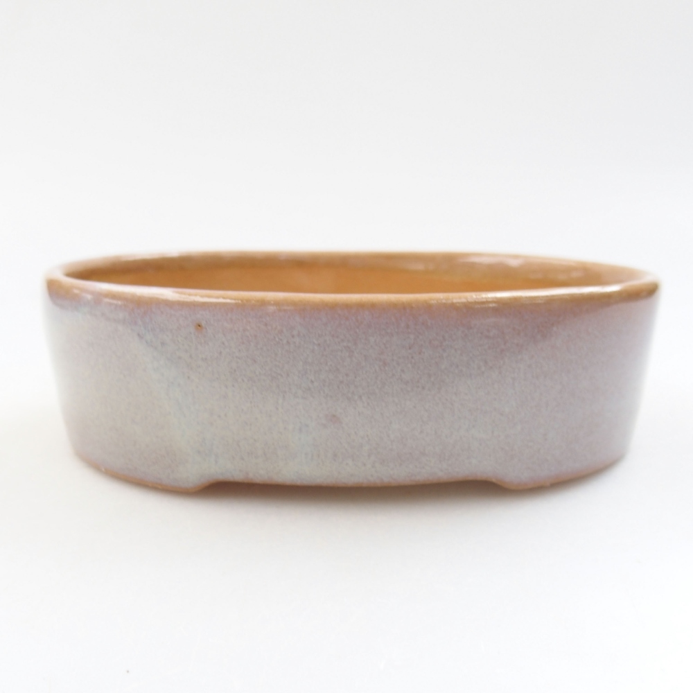 Ceramiczna miska bonsai 13 x 10 x 4 cm, kolor beżowy