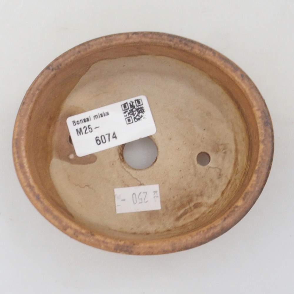 Ceramiczna miska do bonsai 10,5 x 9 x 4 cm, kolor brązowy
