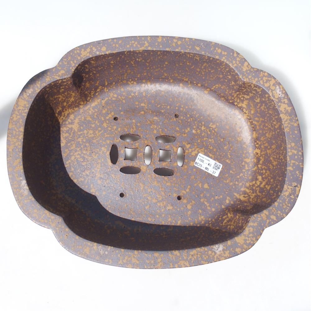 Miska 40 x 32 x 12 cm brązowa