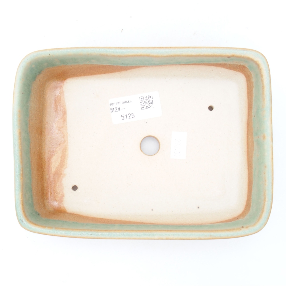 Ceramiczna miska bonsai 18 x 13,5 x 5 cm, kolor zielony