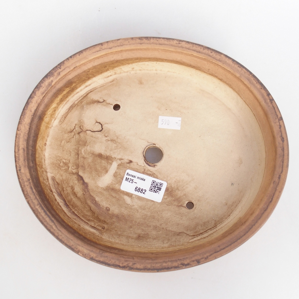 Ceramiczna miska na bonsai 24 x 20,5 x 5 cm, różowa