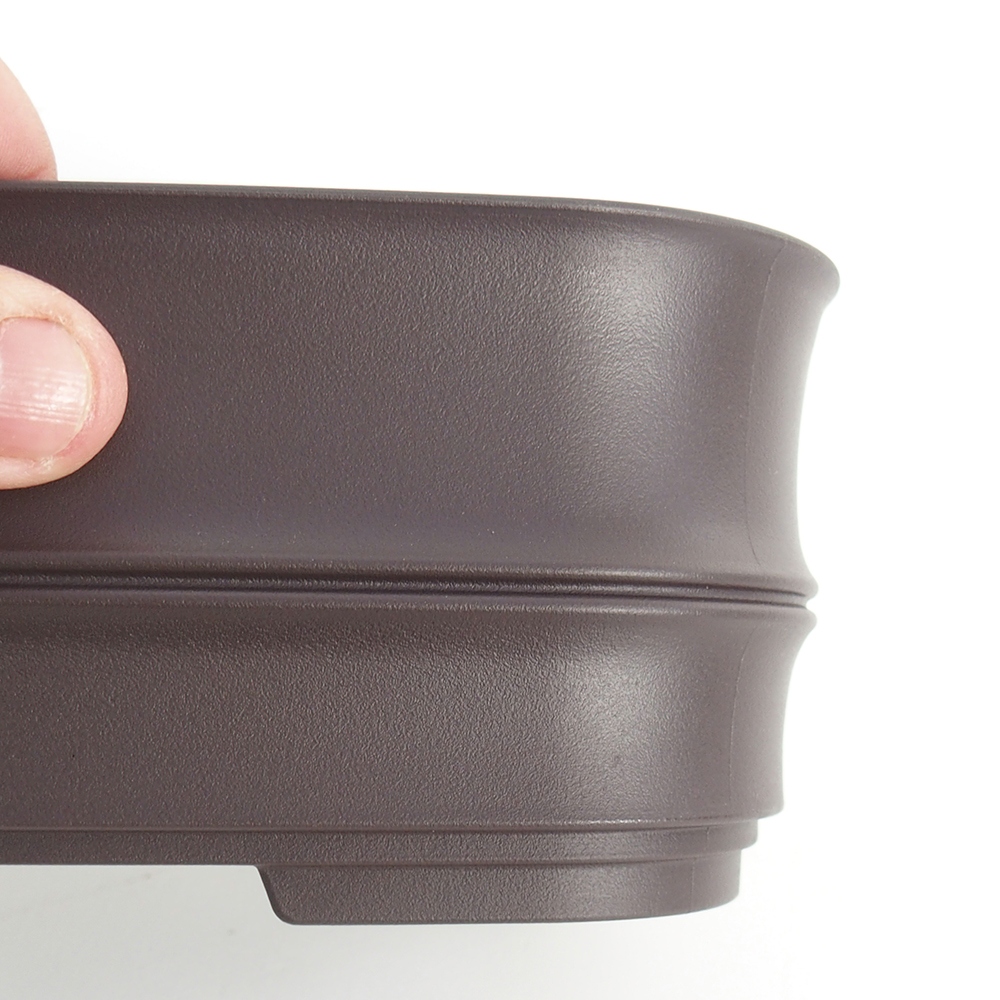 Plastikowa miska MP-23 - 21 x 15 x 8 cm brązowa