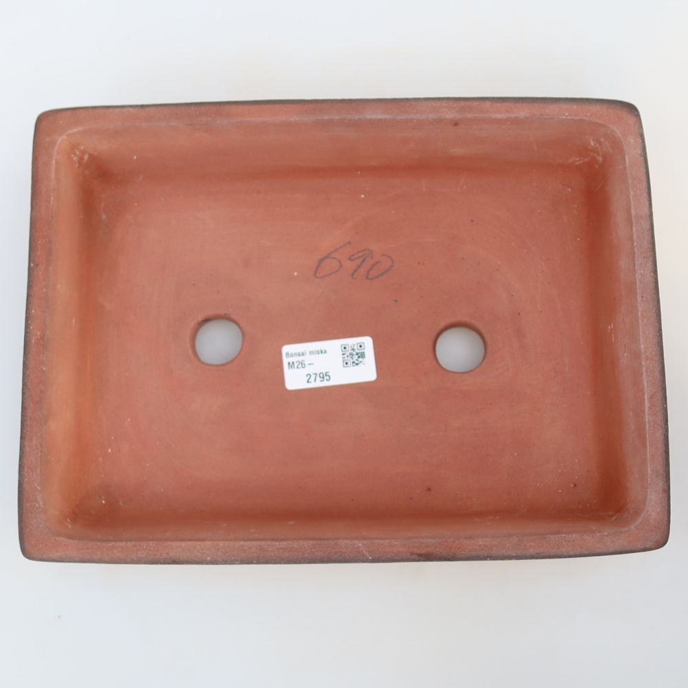 Ceramiczna miska  26 x 20 x 5 cm, kolor ceglasty