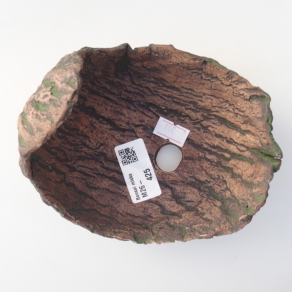 Ceramiczna muszla 13 x 12 x 12,5 cm, kolor zielony