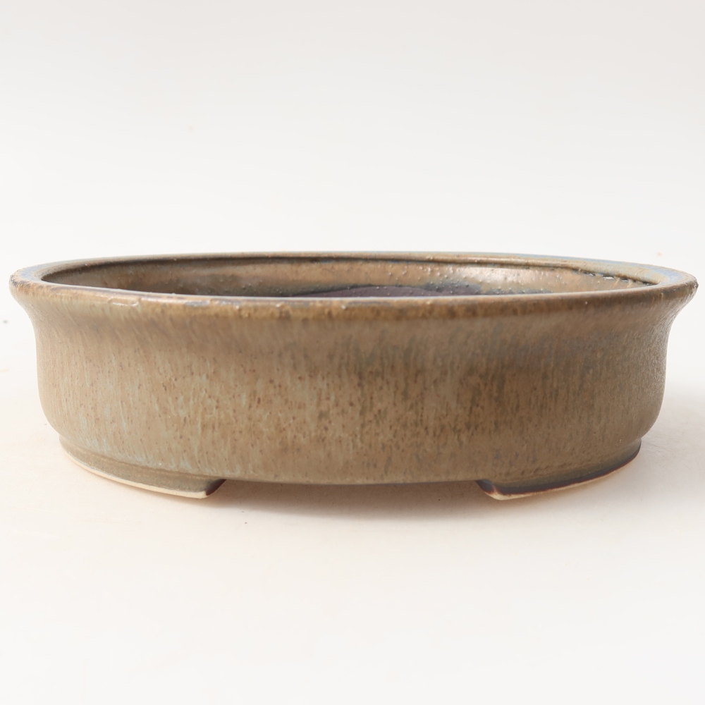 Ceramiczna miska na bonsai 17,5 x 16 x 4,5 cm, kolor niebieski