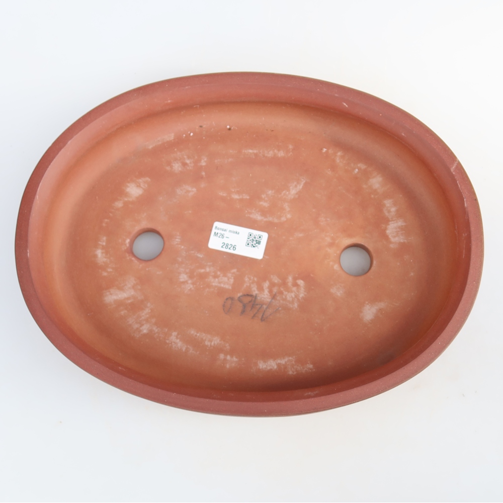 Ceramiczna miska  31 x 23,5 x 5,5 cm, kolor ceglasty