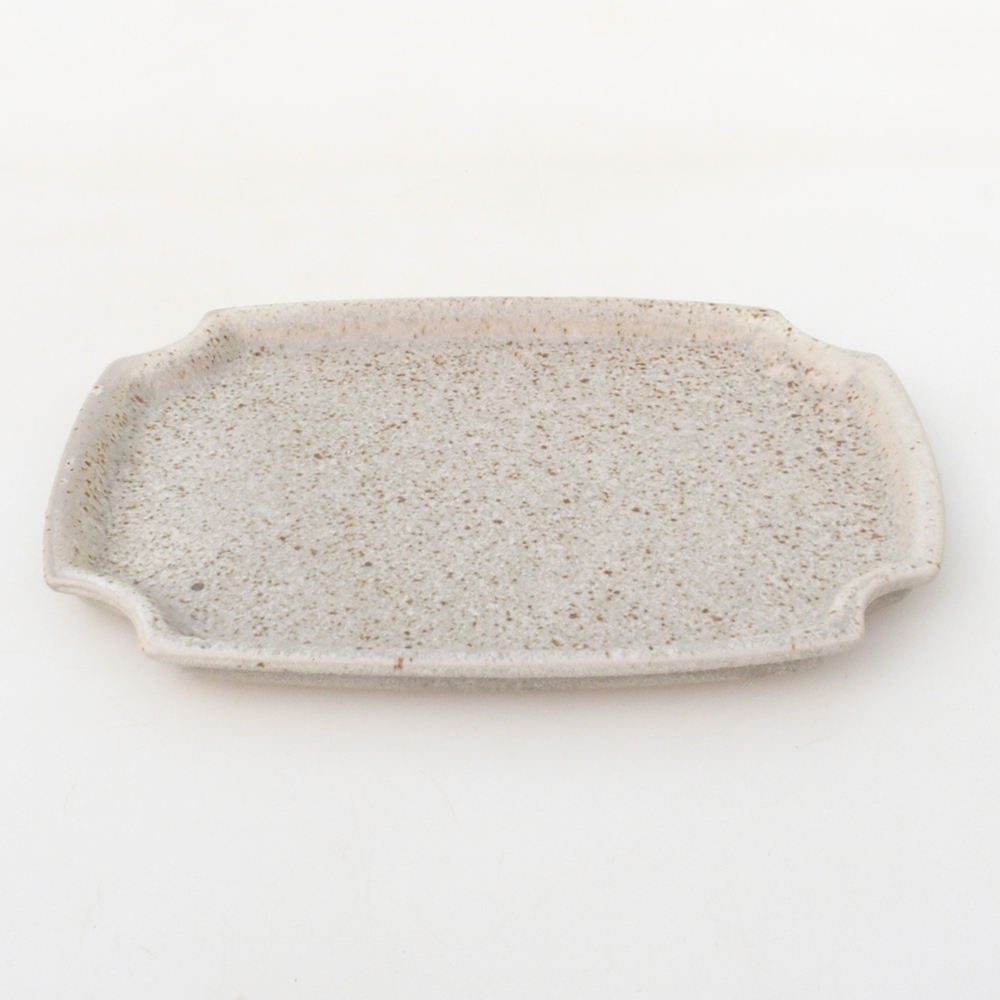 Miska ceramiczna H03 - 17 x 12,5 x 1 cm - beżowa