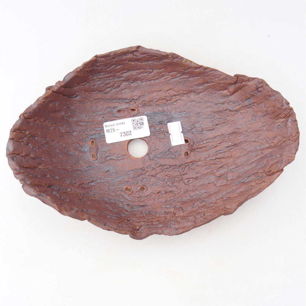 Ceramiczna muszla 23 x 16,5 x 6 cm, kolor brązowy