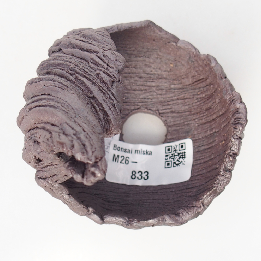 Ceramiczna muszla 7,5 x 8 x 12,5 cm, kolor metaliczny