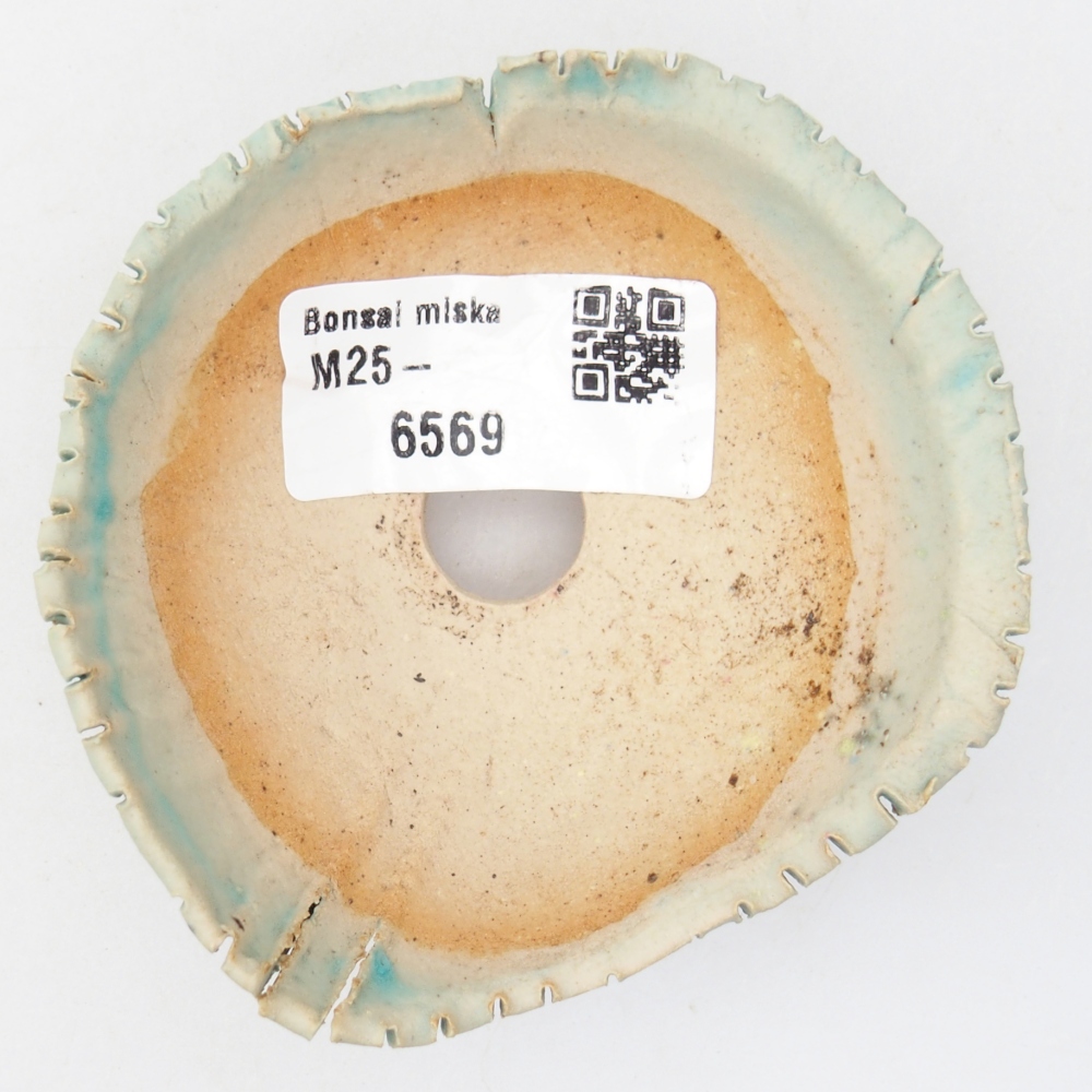 Ceramiczna muszla 7,5 x 8 x 4 cm, kolor niebieski