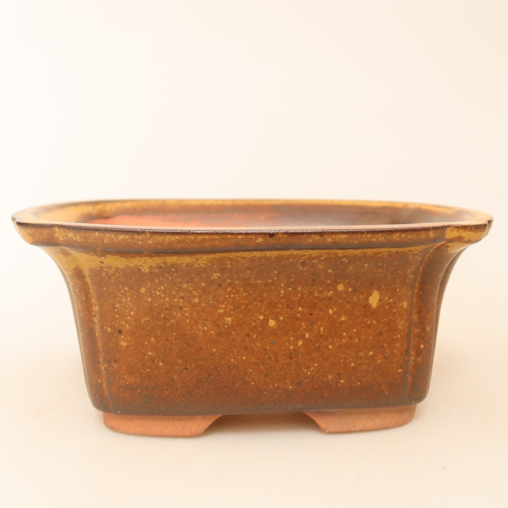 Miska ceramiczna  13 x 10,5 x 5,5 cm, kolor brązowy