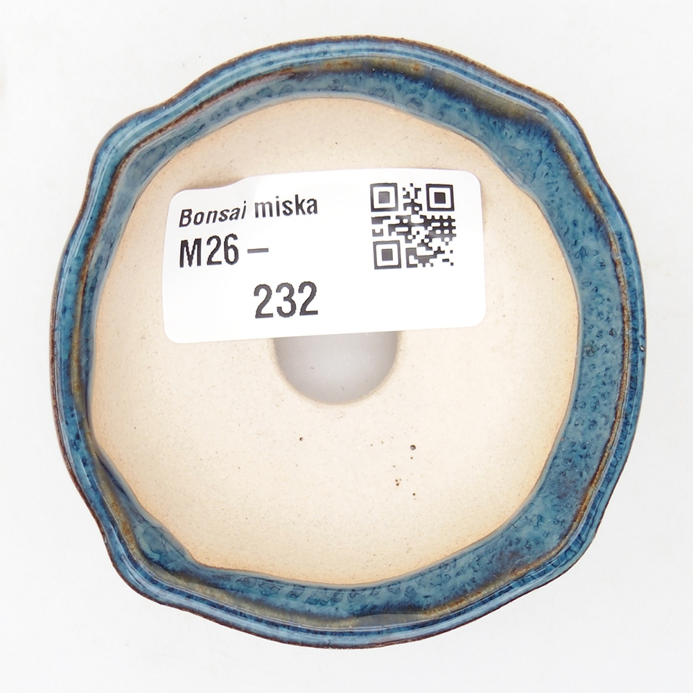 Mini miska do bonsai 6,5 x 6,5 x 2,5 cm, kolor niebieski