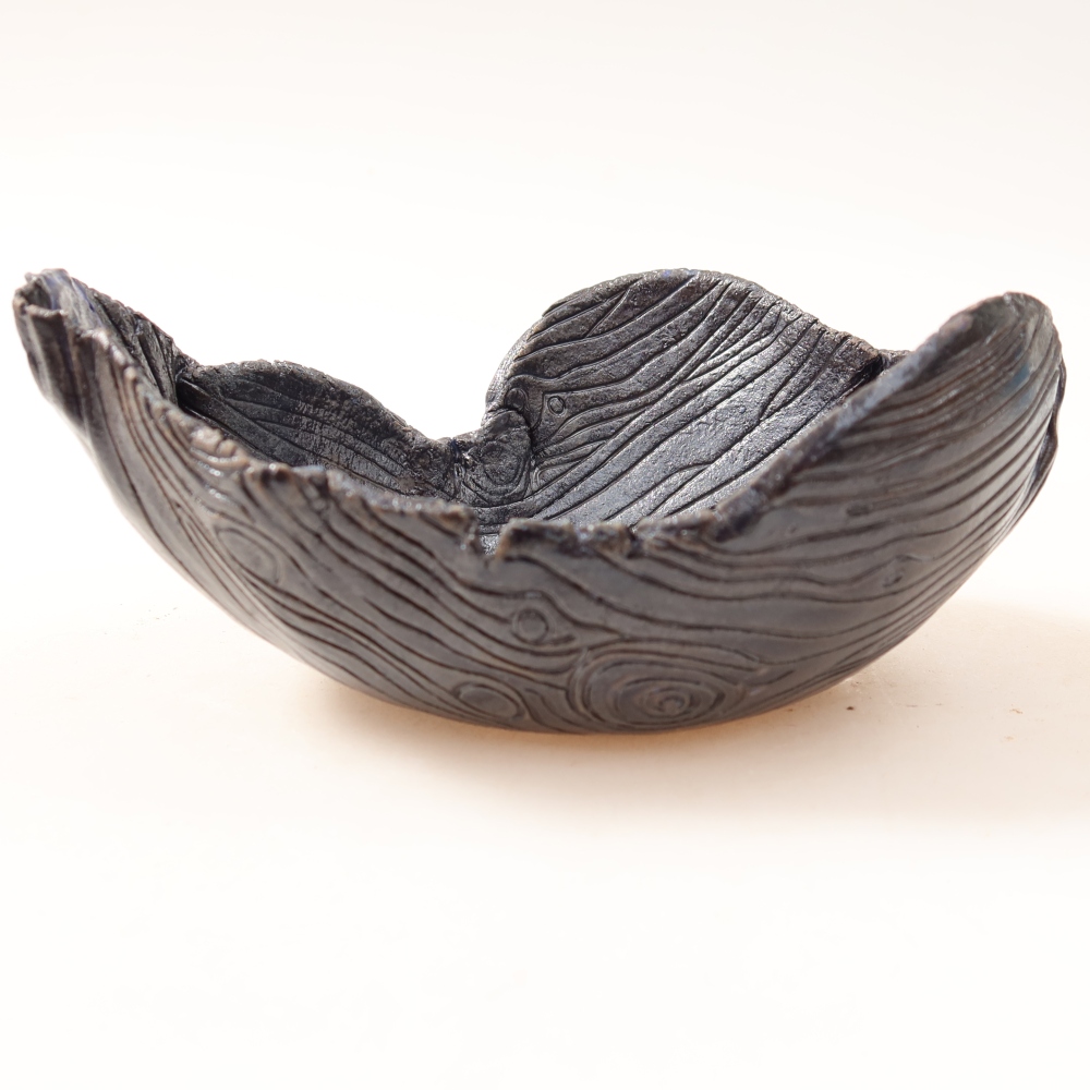 Ceramiczna skorupka  15,5 x 12 x 6,5 cm, kolor zielony