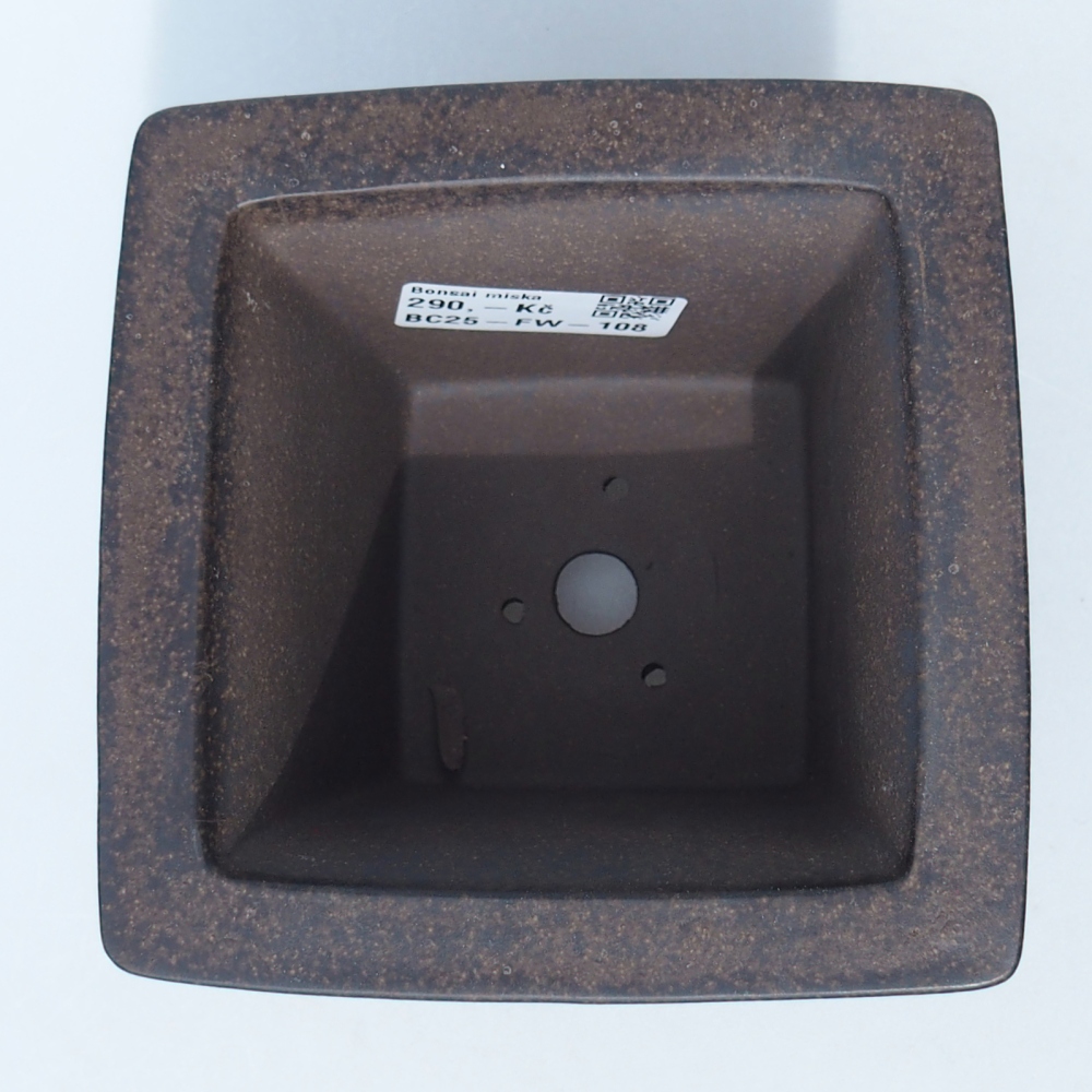 Miska 11,5 x 11,5 x 9 cm brązowa ochra