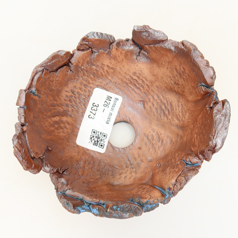 Ceramiczna skorupka 11 x 10,5 x 6 cm, kolor niebieski