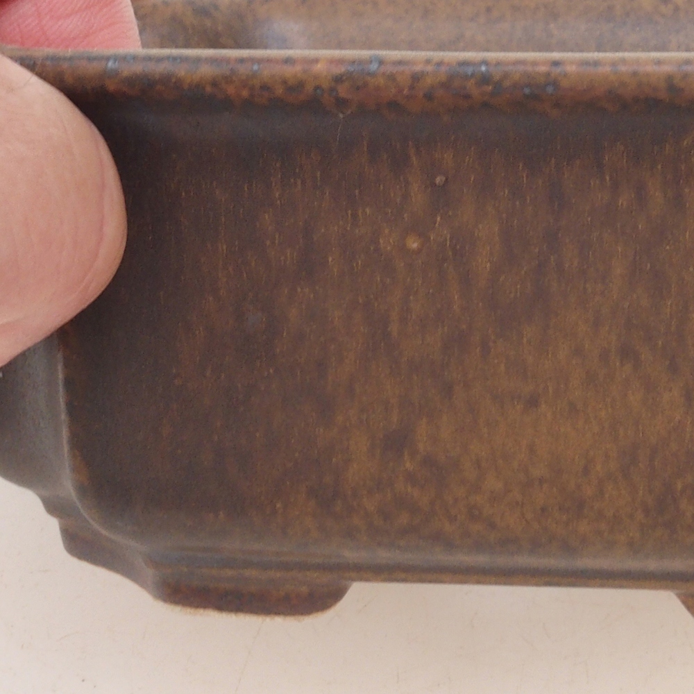 Bonsai bowl H01 - 12 x 9 x 5 cm - niebieski