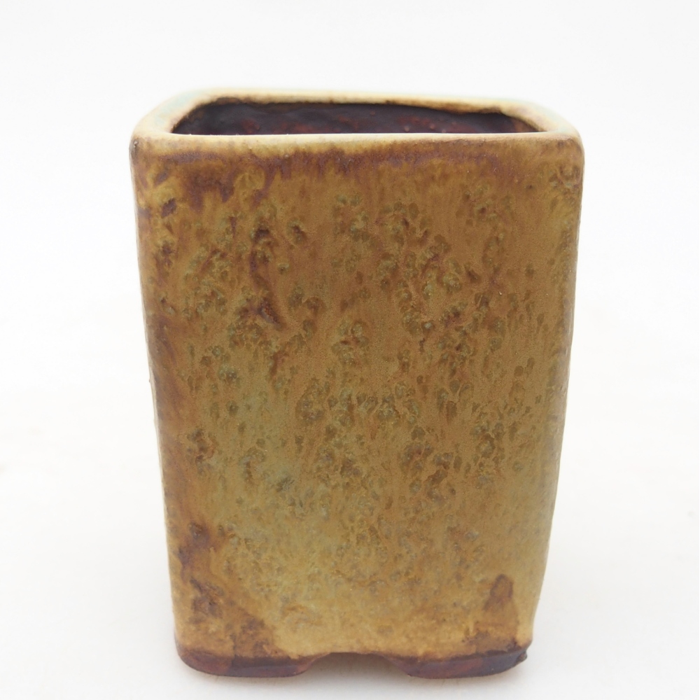 Ceramiczna miska do bonsai 5 x 5 x 6,5 cm, zielona