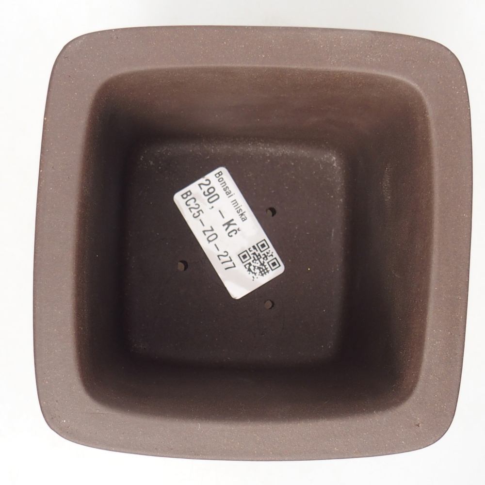 Miska 10,5 x 10,5 x 11,5 cm brązowa