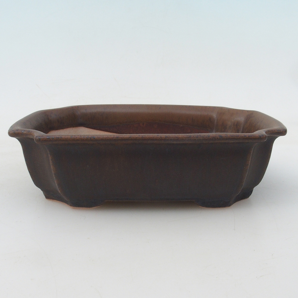 Bonsai bowl + spodek H01 - 12x9x5 cm